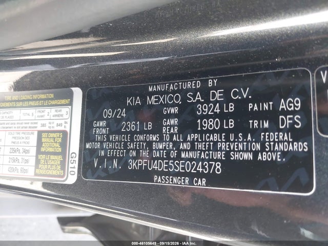 KIA K4 Ex 2025 3KPFU4DE5SE024378 Image 9