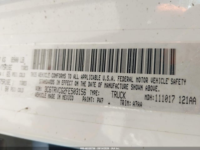 RAM Promaster 2500 High Roof 2015 3C6TRVCG2FE503156 Image 9