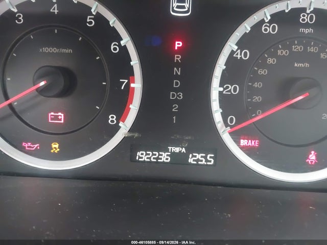 46105885 :رقم المزاد ، 1HGCP2F35CA134136 vin ، 2012 Honda Accord 2.4 Lx مزاد بيع