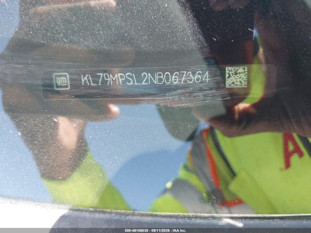 46106038 :رقم المزاد ، KL79MPSL2NB067364 vin ، 2022 Chevrolet Trailblazer Fwd Lt مزاد بيع