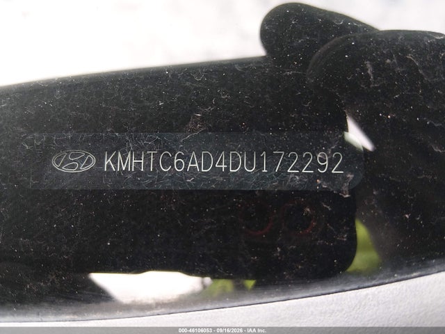 46106053 :رقم المزاد ، KMHTC6AD4DU172292 vin ، 2013 Hyundai Veloster Base W/gray مزاد بيع