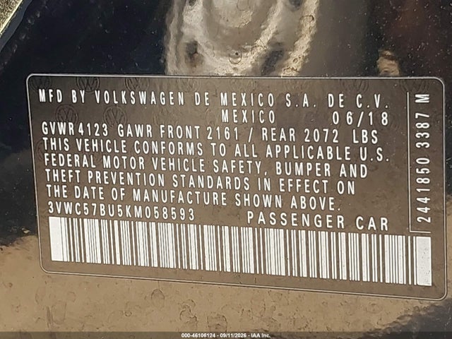 Volkswagen Jetta 2019 3VWC57BU5KM058593 Image 9