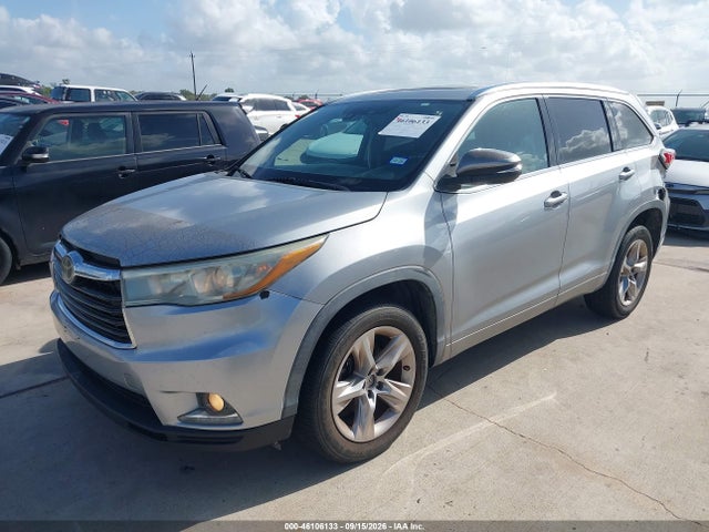 46106133 :رقم المزاد ، 5TDYKRFH8ES011668 vin ، 2014 Toyota Highlander Limited Platinum V6 مزاد بيع