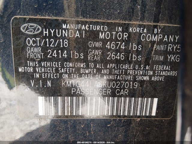 Genesis G70 2.0t Advanced 2019 KMTG44LA6KU027019 Image 9