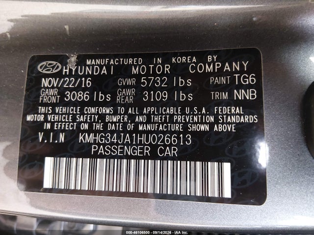 Genesis G90 3.3t Premium 2017 KMHG34JA1HU026613 Image 9