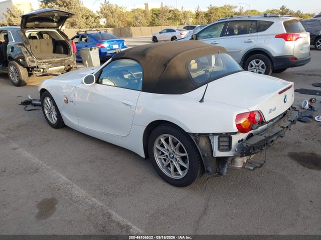 Aukcja sprzedaży 2003 Bmw Z4 2.5i, vin: 4USBT33493LS47613, numer aukcji: 46106532