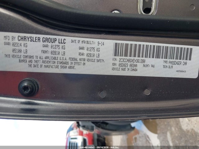 Продажа на аукционе авто 2014 Chrysler 300 300s, vin: 2C3CCABGXEH361280, номер лота: 46106541
