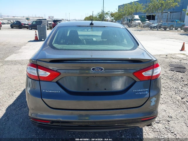 2016 Ford Fusion Hybrid Titanium მანქანა იყიდება აუქციონზე, vin: 3FA6P0RU6GR240374, აუქციონის ნომერი: 46106561