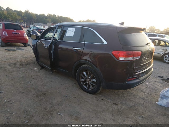 46106626 :رقم المزاد ، 5XYPGDA38GG078735 vin ، 2016 Kia Sorento 2.4l Lx مزاد بيع