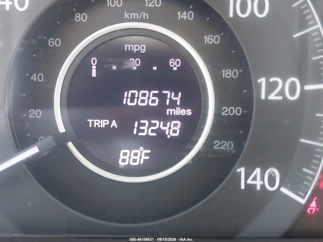 2014 Honda Cr-v Lx მანქანა იყიდება აუქციონზე, vin: 5J6RM4H39EL039722, აუქციონის ნომერი: 46106631