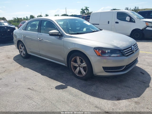Auction sale of the 2012 Volkswagen Passat 2.5l Se, vin: 1VWBH7A38CC110975, lot number: 46106729