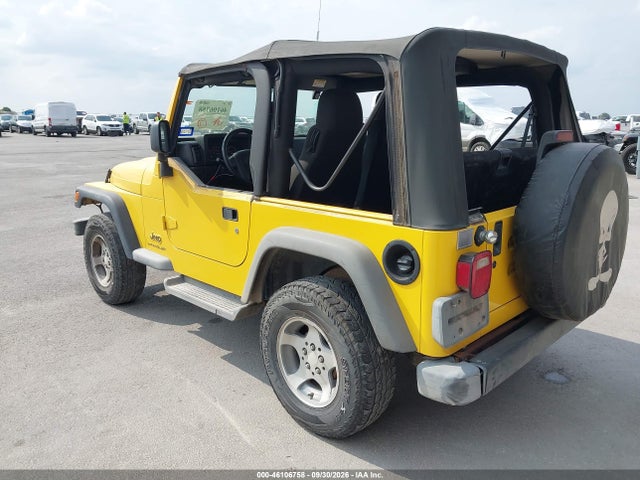 Продаж на аукціоні авто 2003 Jeep Wrangler Se, vin: 1J4FA29153P373264, номер лоту: 46106758