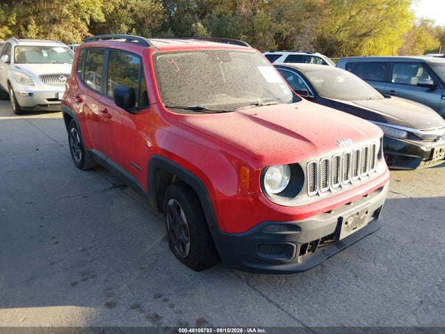 2018 Jeep Renegade Sport მანქანა იყიდება აუქციონზე, vin: ZACCJAABXJPG99620, აუქციონის ნომერი: 46106793
