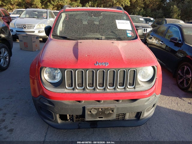 2018 Jeep Renegade Sport მანქანა იყიდება აუქციონზე, vin: ZACCJAABXJPG99620, აუქციონის ნომერი: 46106793