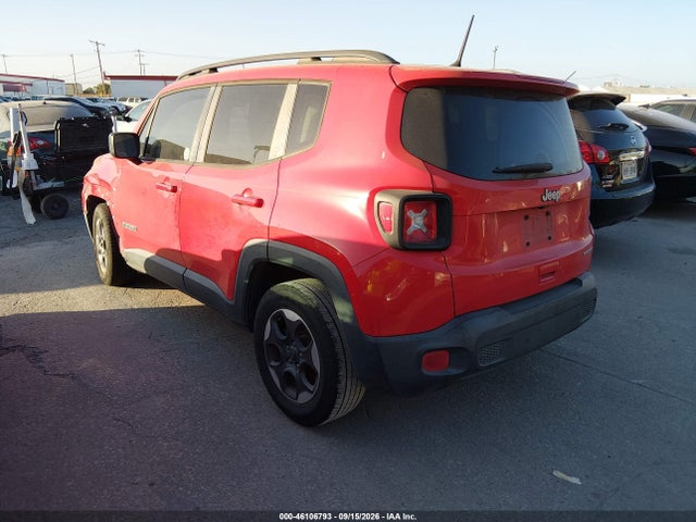 2018 Jeep Renegade Sport მანქანა იყიდება აუქციონზე, vin: ZACCJAABXJPG99620, აუქციონის ნომერი: 46106793