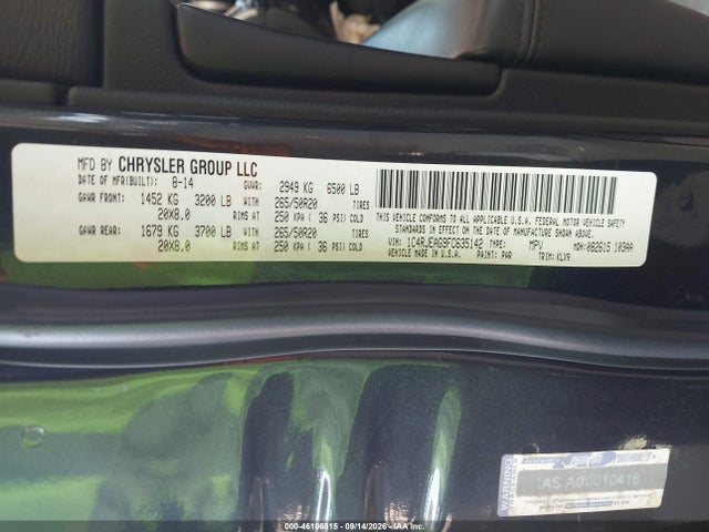 Auction sale of the 2015 Jeep Grand Cherokee Altitude, vin: 1C4RJEAG9FC635142, lot number: 46106815