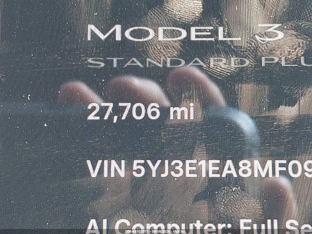 46107071 :رقم المزاد ، 5YJ3E1EA8MF096635 vin ، 2021 Tesla Model 3 Standard Range Plus Rear-wheel Drive مزاد بيع