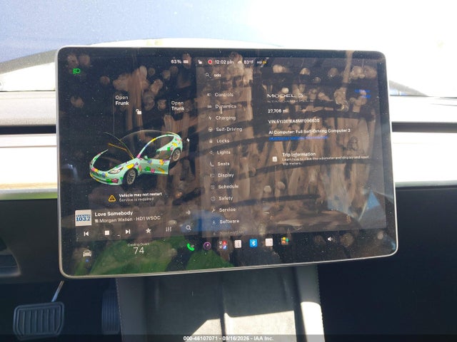 46107071 :رقم المزاد ، 5YJ3E1EA8MF096635 vin ، 2021 Tesla Model 3 Standard Range Plus Rear-wheel Drive مزاد بيع