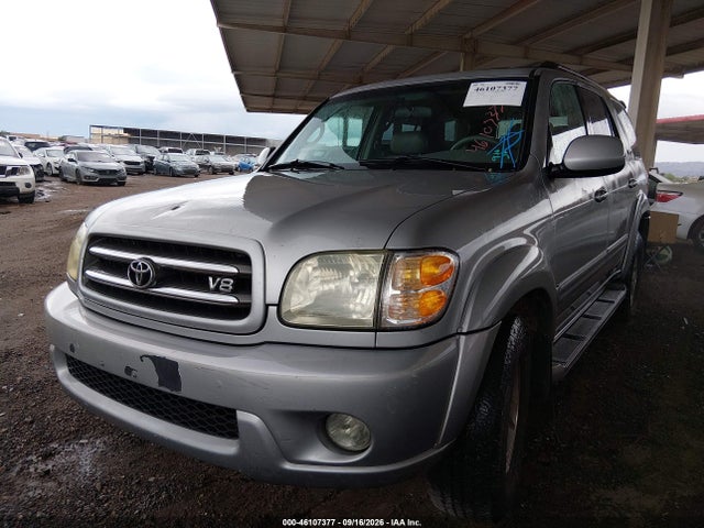 2002 Toyota Sequoia Limited V8 მანქანა იყიდება აუქციონზე, vin: 5TDZT38A82S111814, აუქციონის ნომერი: 46107377