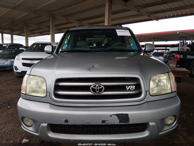 2002 Toyota Sequoia Limited V8 მანქანა იყიდება აუქციონზე, vin: 5TDZT38A82S111814, აუქციონის ნომერი: 46107377