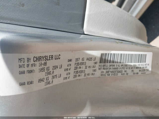 Aukcja sprzedaży 2009 Chrysler Pt Cruiser Lx, vin: 3A8FY48929T560835, numer aukcji: 46107385