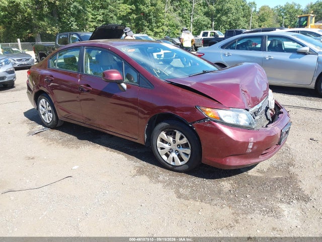 46107510 :رقم المزاد ، 2HGFB2F59CH534053 vin ، 2012 Honda Civic Lx مزاد بيع