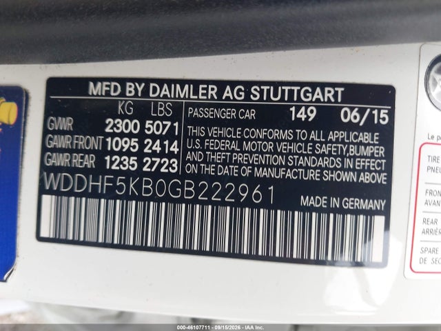 Продажа на аукционе авто 2016 Mercedes-benz E 350, vin: WDDHF5KB0GB222961, номер лота: 46107711