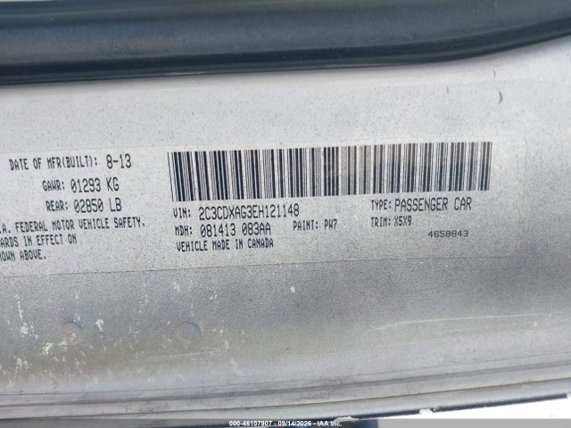Aukcja sprzedaży 2014 Dodge Charger Police, vin: 2C3CDXAG2EH121142, numer aukcji: 46107907