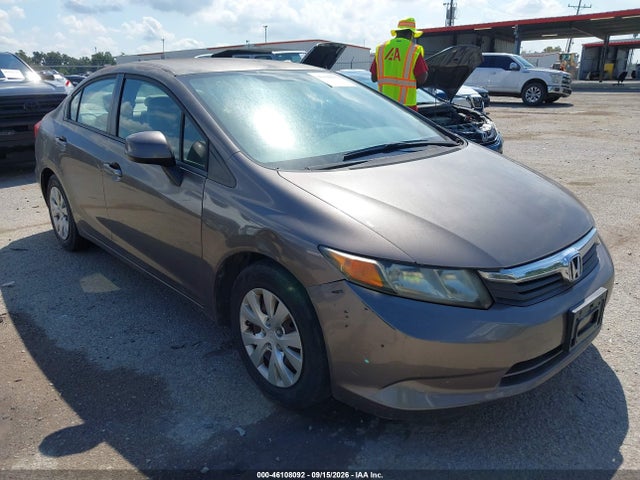 Auction sale of the 2012 Honda Civic Lx, vin: 2HGFB2F55CH594492, lot number: 46108092