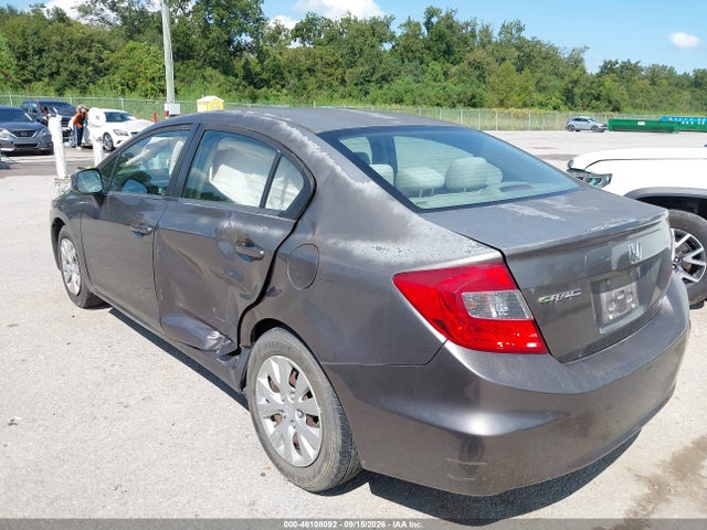 46108092 :رقم المزاد ، 2HGFB2F55CH594492 vin ، 2012 Honda Civic Lx مزاد بيع