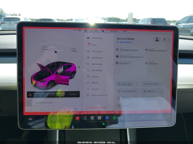 5YJYGDEE3LF036345 Tesla Model Y Long Range Dual Motor All-wheel Drive