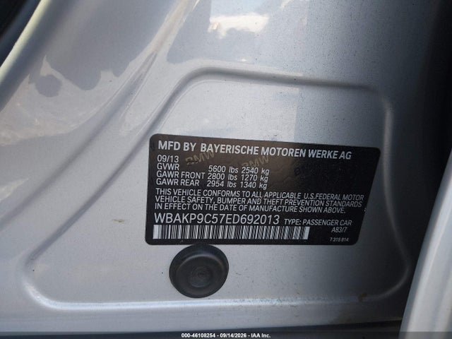 46108254 :رقم المزاد ، WBAKP9C57ED692013 vin ، 2014 Bmw 550i Xdrive مزاد بيع