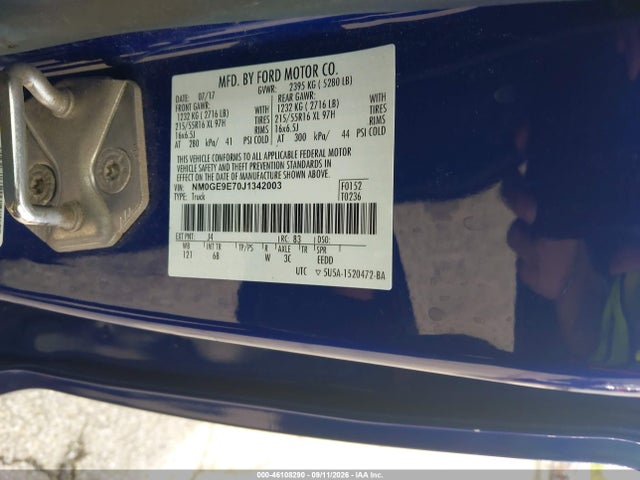 Продаж на аукціоні авто 2018 Ford Transit Connect Xl, vin: NM0GE9E70J1342003, номер лоту: 46108290