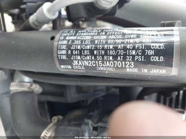 Продажа на аукционе авто 2018 Kawasaki Vn900 C, vin: JKAVN2C15JA070123, номер лота: 46108325