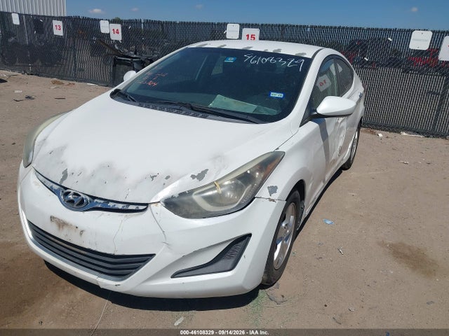 2014 Hyundai Elantra Se მანქანა იყიდება აუქციონზე, vin: 5NPDH4AE6EH525764, აუქციონის ნომერი: 46108329