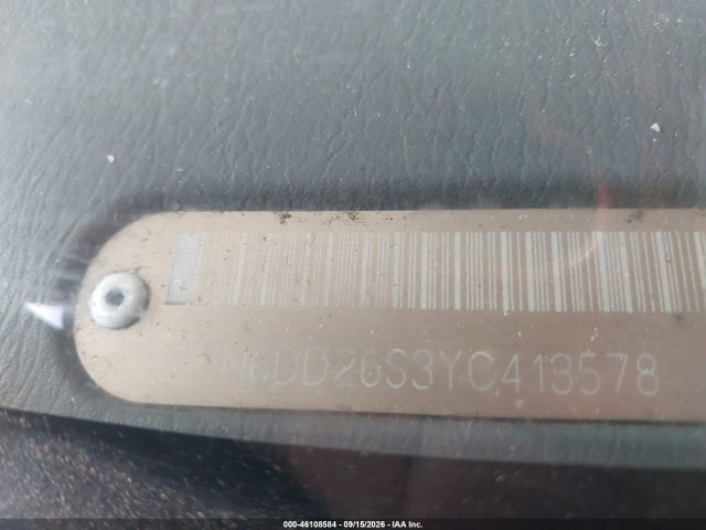 2000 Nissan Frontier Xe მანქანა იყიდება აუქციონზე, vin: 1N6DD26S3YC413578, აუქციონის ნომერი: 46108584
