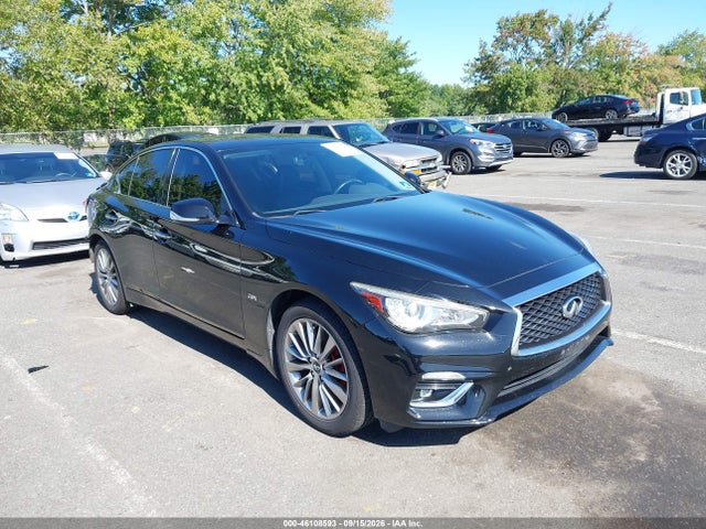 2018 Infiniti Q50 2.0t Luxe მანქანა იყიდება აუქციონზე, vin: JN1CV7AR2JM280151, აუქციონის ნომერი: 46108593