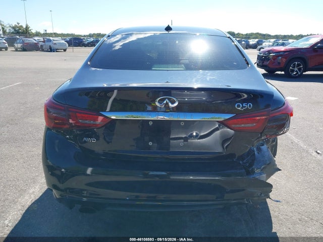 46108593 :رقم المزاد ، JN1CV7AR2JM280151 vin ، 2018 Infiniti Q50 2.0t Luxe مزاد بيع