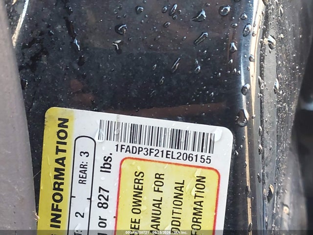 46108721 :رقم المزاد ، 1FADP3F21EL206155 vin ، 2014 Ford Focus Se مزاد بيع