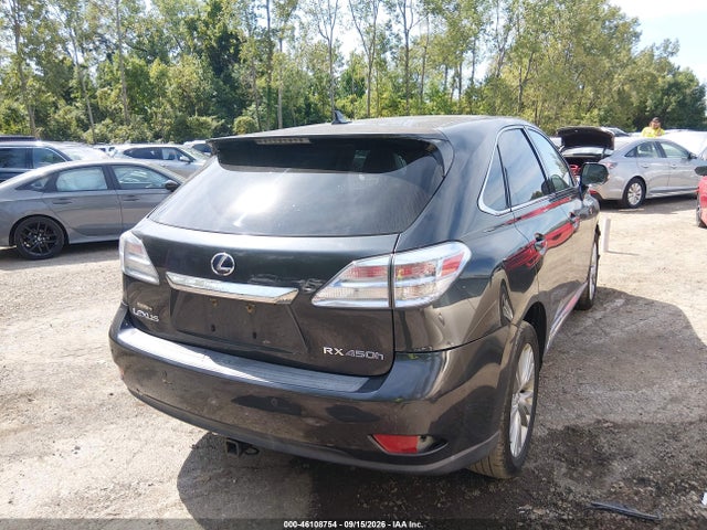 46108754 :رقم المزاد ، JTJZB1BA4A2001779 vin ، 2010 Lexus Rx 450h مزاد بيع