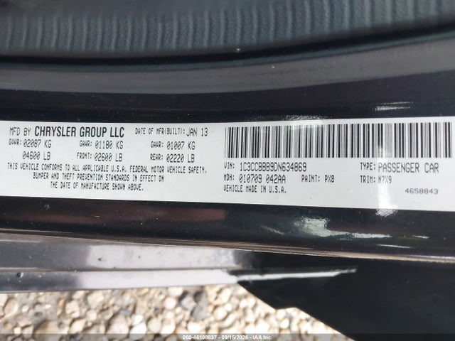 Aukcja sprzedaży 2013 Chrysler 200 Touring, vin: 1C3CCBBB9DN634869, numer aukcji: 46108837