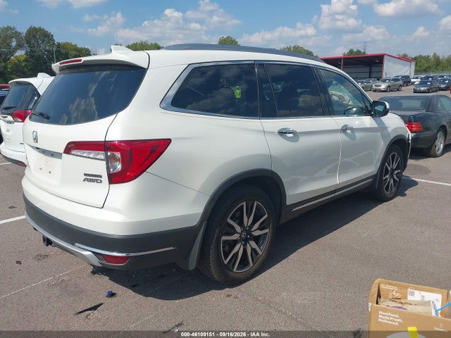 46109151 :رقم المزاد ، 5FNYF6H90KB076278 vin ، 2019 Honda Pilot Touring مزاد بيع