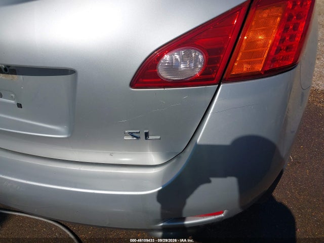 2009 Nissan Murano Sl მანქანა იყიდება აუქციონზე, vin: JN8AZ18U39W019020, აუქციონის ნომერი: 46109433