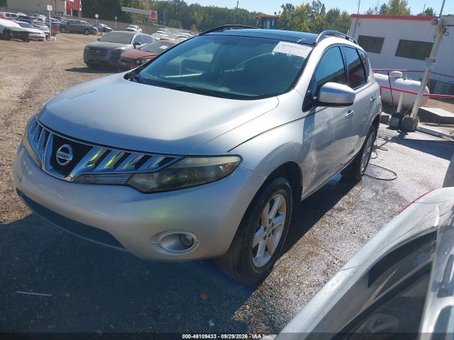 2009 Nissan Murano Sl მანქანა იყიდება აუქციონზე, vin: JN8AZ18U39W019020, აუქციონის ნომერი: 46109433