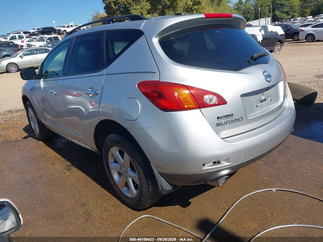 2009 Nissan Murano Sl მანქანა იყიდება აუქციონზე, vin: JN8AZ18U39W019020, აუქციონის ნომერი: 46109433