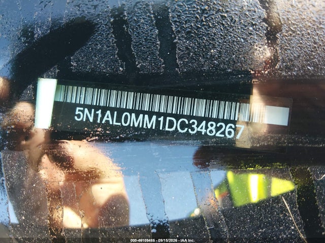 Aukcja sprzedaży 2013 Infiniti Jx35, vin: 5N1AL0MM1DC348267, numer aukcji: 46109485