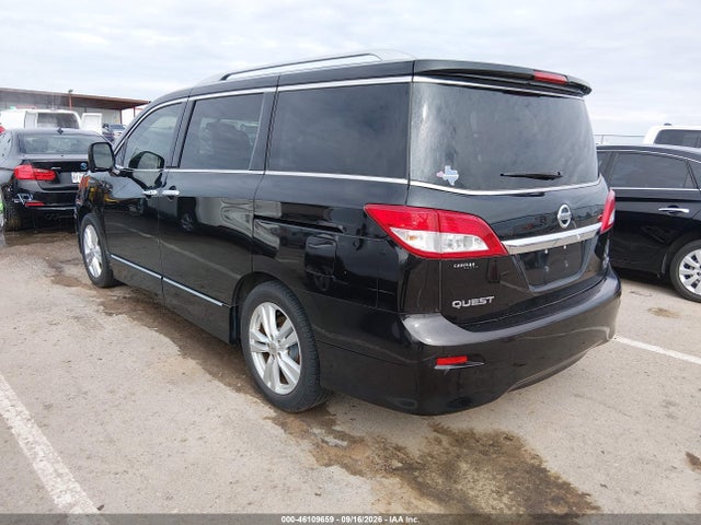 2013 Nissan Quest Le მანქანა იყიდება აუქციონზე, vin: JN8AE2KP1D9070043, აუქციონის ნომერი: 46109659