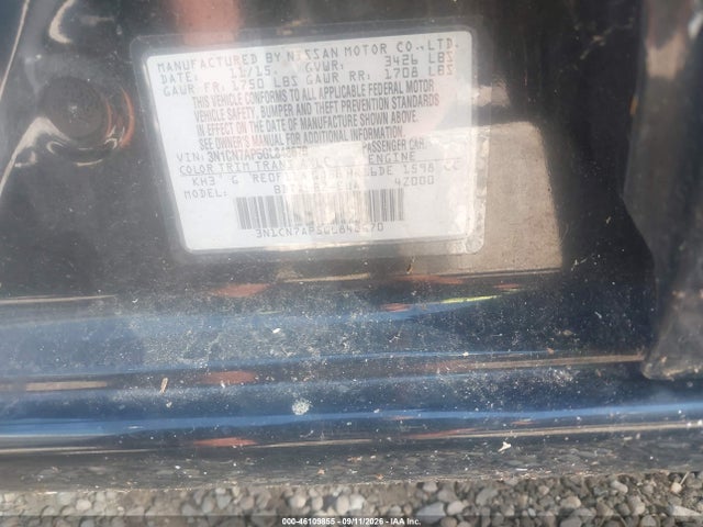 2016 Nissan Versa 1.6 Sv მანქანა იყიდება აუქციონზე, vin: 3N1CN7AP5GL848670, აუქციონის ნომერი: 46109855