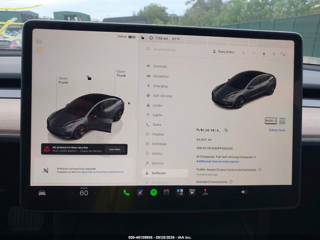 5YJ3E1EA5PF625320 Tesla Model 3 Rear-wheel Drive