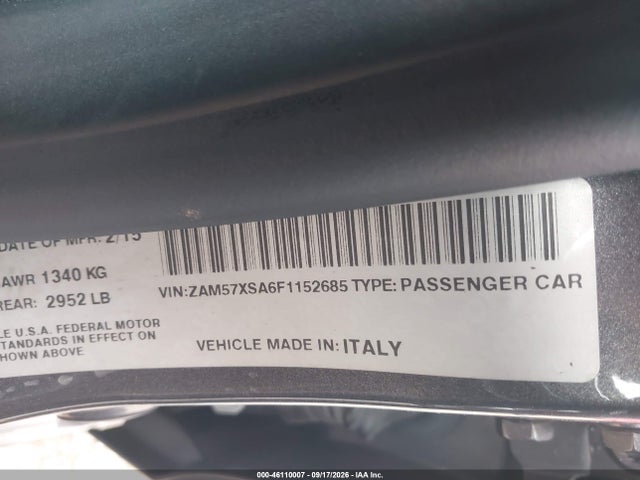 Maserati Ghibli 2015 ZAM57XSA6F1152685 Image 9